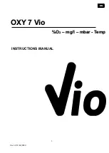 XS Instruments OXY 7 Vio Instruction Manual предпросмотр