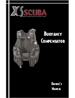 XS Scuba Buoyancy Compensator Owner'S Manual preview