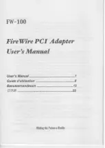 Preview for 1 page of Xsense Connectivity FW-100 User Manual