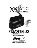 Предварительный просмотр 1 страницы Xstatic Pro Lighting Spacex RX User Manual