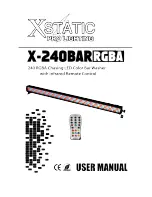 Xstatic X-240BAR RGBA User Manual preview