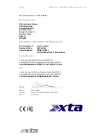 Предварительный просмотр 6 страницы XTA DPA SERIES Operator'S Manual