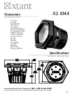 Xtant X2.1044 Specifications preview