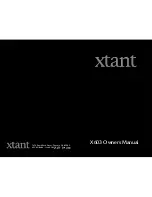 Предварительный просмотр 1 страницы Xtant X603 Owner'S Manual