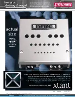 Xtant xtant1.1i Specification Sheet preview