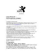 Preview for 1 page of Xtatix FM Freefone 512MB User Manual