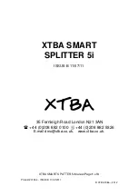 XTBA SMART SPLITTER 5i Manual предпросмотр