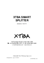 XTBA SMART SPLITTER Manual preview