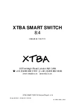 Preview for 1 page of XTBA Smart Switch 8:4 Manual