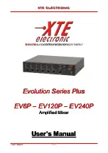 XTE Electronic EV6P User Manual preview