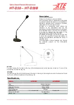 Предварительный просмотр 1 страницы XTE Electronic HT-D38 Manual