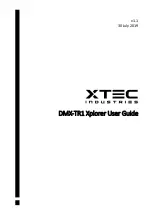 Preview for 1 page of Xtec Industries DMX-TR1 Xplorer User Manual