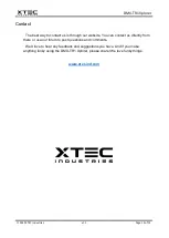 Preview for 12 page of Xtec Industries DMX-TR1 Xplorer User Manual