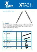 Xtech XTA311 Quick Installation Manual preview