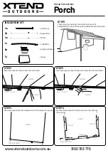 Предварительный просмотр 1 страницы Xtend Porch Setup Instructions