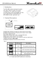 Preview for 1 page of XtendLan DPA-MEM User Manual