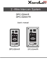 Предварительный просмотр 1 страницы XtendLan DPC-D244-FR User Manual