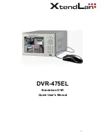 Предварительный просмотр 1 страницы XtendLan DVR-475EL Quick User Manual