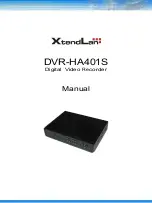 XtendLan DVR-HA401S Manual preview