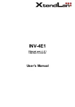 XtendLan INV-4E1 User Manual preview