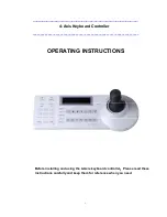 Preview for 1 page of XtendLan KEYBPTZ4D Operating Instructions Manual