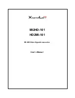 XtendLan MI2HD-101 User Manual preview