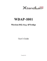 Предварительный просмотр 1 страницы XtendLan WDAP-1001 User Manual