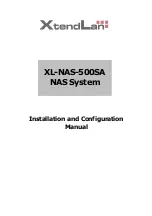 XtendLan XL-NAS-500SA Installation And Configuration Manual preview