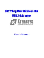 Xterasys USB  Adapter User Manual preview