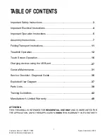 Preview for 2 page of Xterra 16004105500 Owner'S Manual