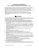 Preview for 3 page of Xterra 164174535US Owner'S Manual