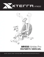 Xterra Airbike Pro AIR650 Owner'S Manual preview