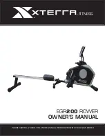 Предварительный просмотр 1 страницы Xterra EGR200 ROWER Owner'S Manual