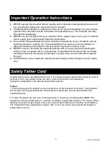 Preview for 6 page of Xterra TR6.2 Owner'S Manual