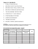 Preview for 2 page of Xterra TRX1000 Owner'S Manual