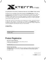 Предварительный просмотр 3 страницы Xterra TRX2500 Owner'S Manual