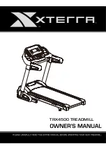 Preview for 1 page of Xterra TRX4500 Owner'S Manual