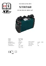 Предварительный просмотр 1 страницы XTline XT103160 User Manual