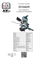 Preview for 1 page of XTline XT106255 User Manual