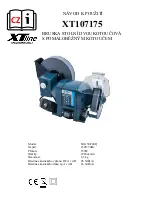 Preview for 1 page of XTline XT107175 User Manual