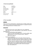 Preview for 22 page of XTline XT108802 Operation Manual