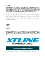 Предварительный просмотр 9 страницы XTline XT90100 Original Instruction Manual