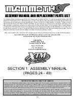 Preview for 24 page of XTM Racing Mammoth ST User Manual