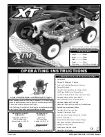 Preview for 1 page of XTM Racing X-Terminator 2 Operating Instructions Manual