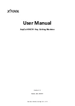 Preview for 1 page of Xtool AnyCut KNC91 User Manual