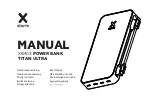 xtorm XB403 TITAN ULTRA Manual preview