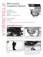 Xtracycle RFA Footsies Installation Manual preview
