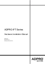 Xtrails ADPRO iFT Hardware Installation Manual preview