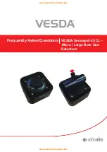 Xtralis VESDA Sensepoint XCL Frequently Asked Questions Manual preview