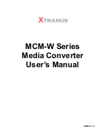 Preview for 1 page of Xtramus MCM-7S81-W User Manual